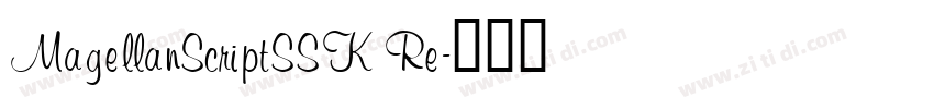 MagellanScriptSSK Re字体转换